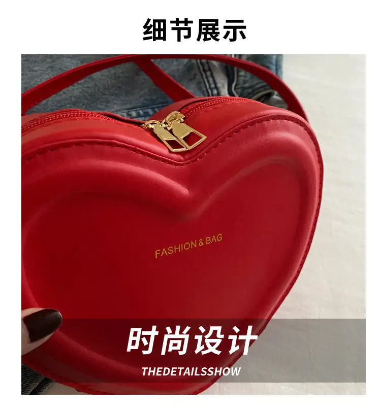 Heart Shaped Green Women's Crossbody Bag — feature 4