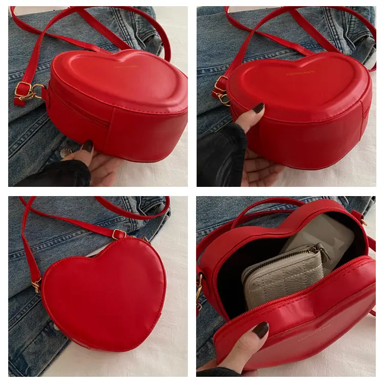 Heart Shaped Green Women's Crossbody Bag — feature 9