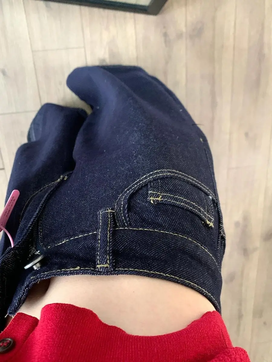 Dark Blue Wide Leg Jeans with High Waist Slim Fit — feature 4