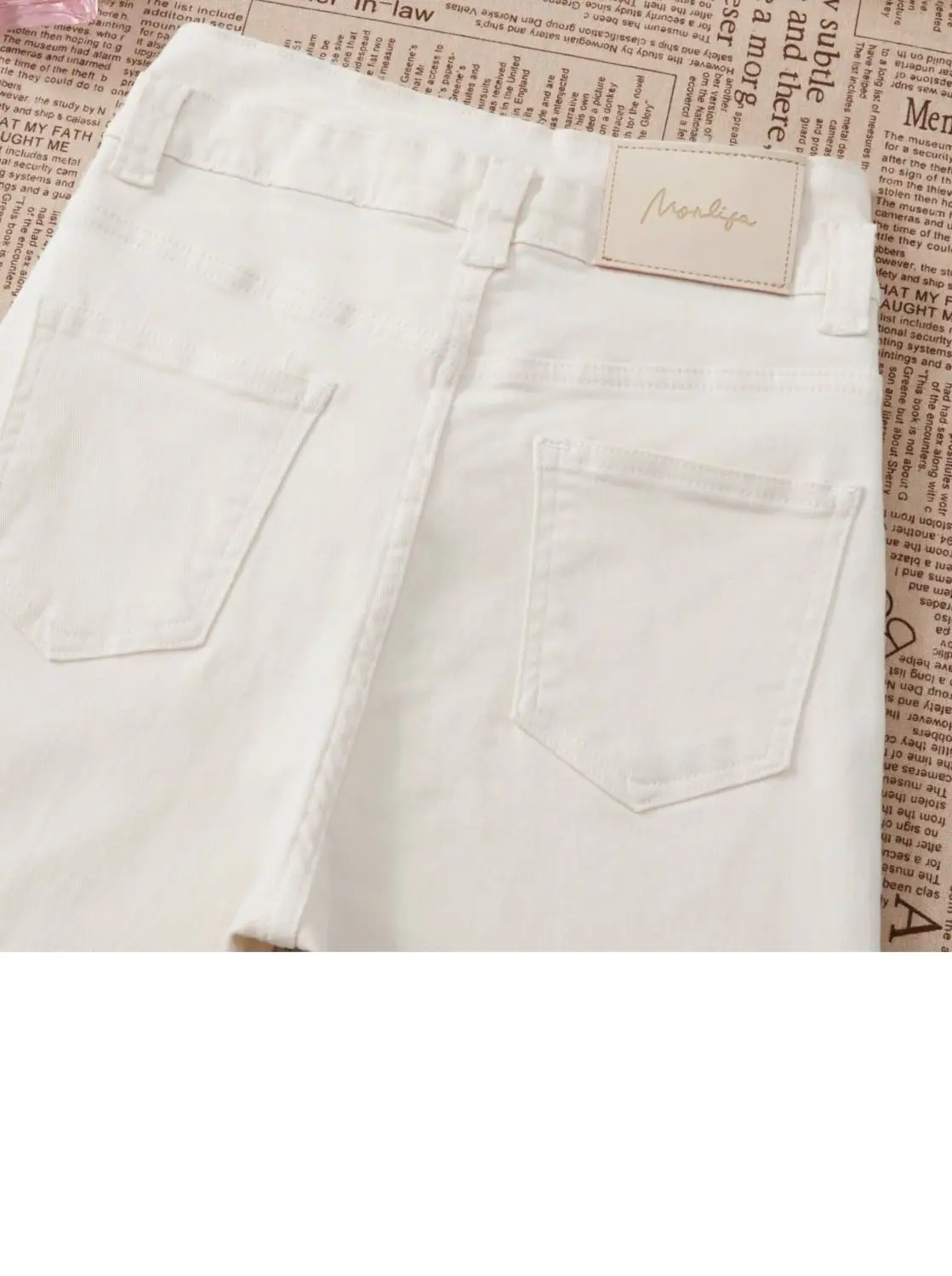 Women Wide Leg Jeans Double Buckle 2024 Navy — feature 18