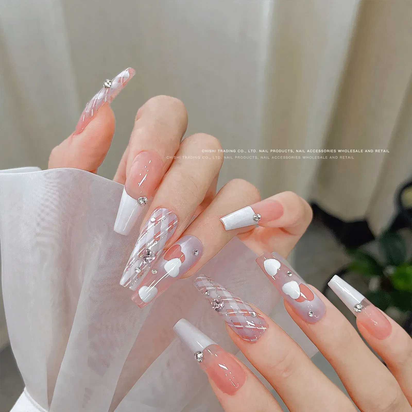 French Flag Nail Art Isolation Tape with White Edge - Image 2