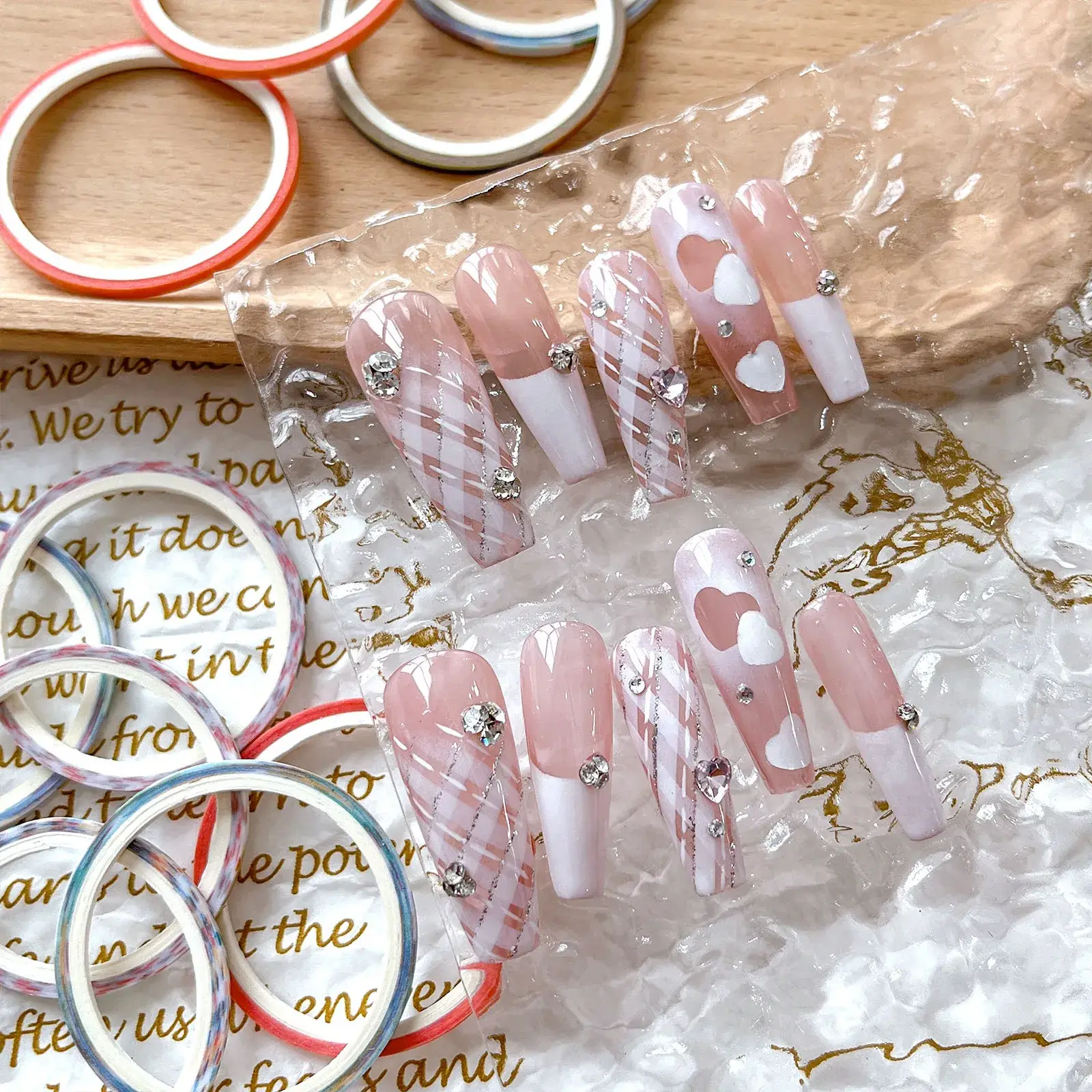 French Flag Nail Art Isolation Tape with White Edge — feature 4