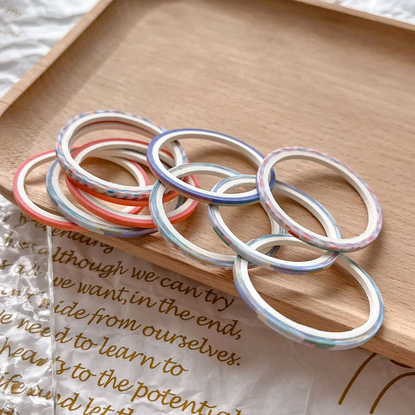 French Flag Nail Art Isolation Tape with White Edge — feature 6