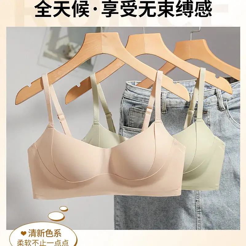 Fixed Cup Soft Support Litching Bra Women Anti-Sagging - Image 8