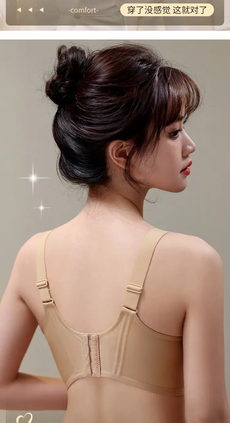 Women's Adjustable Pull-up Bra Non-Legender Summer Thin Small — feature 13