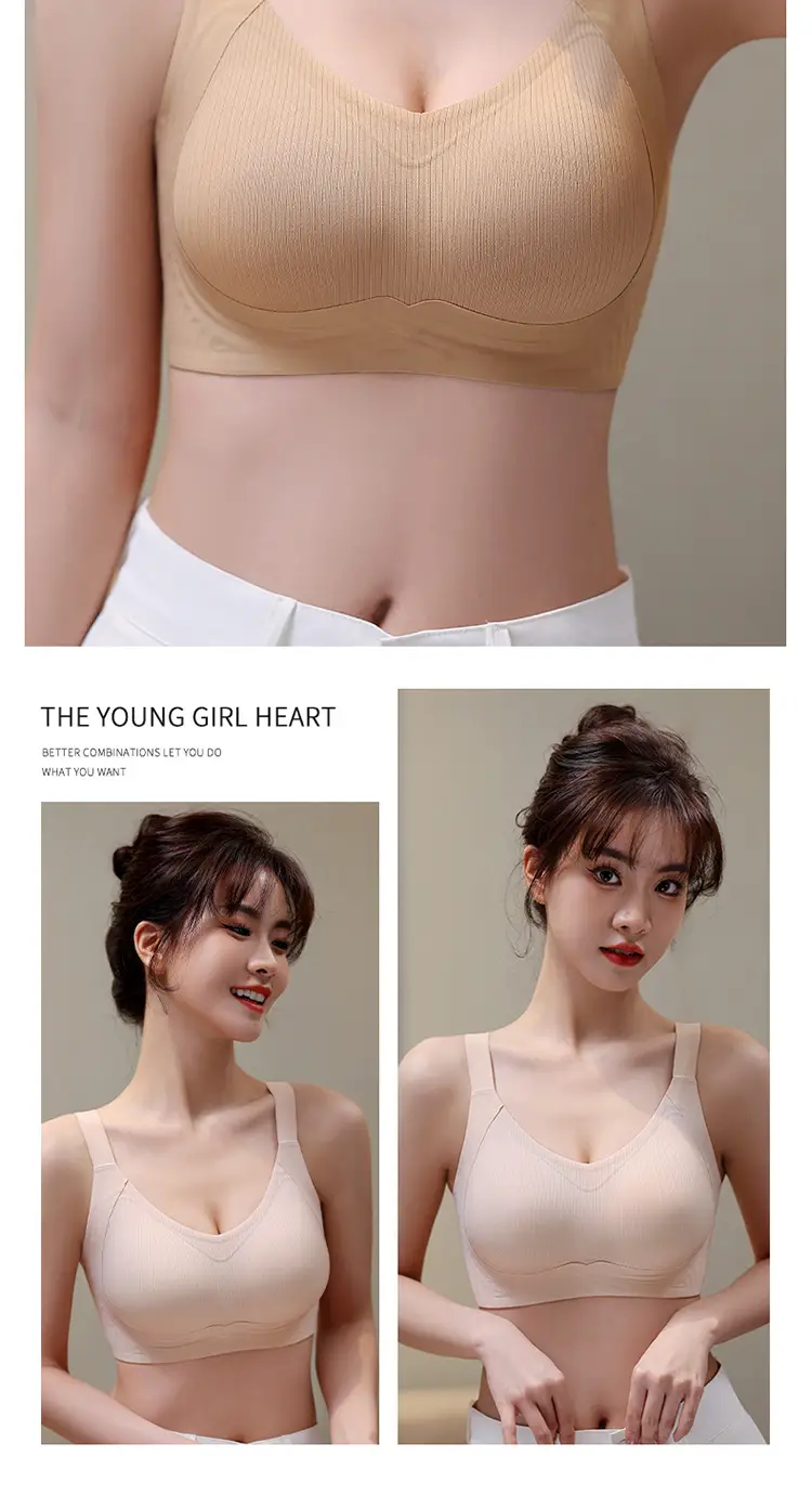 Women's Adjustable Pull-up Bra Non-Legender Summer Thin Small — feature 20