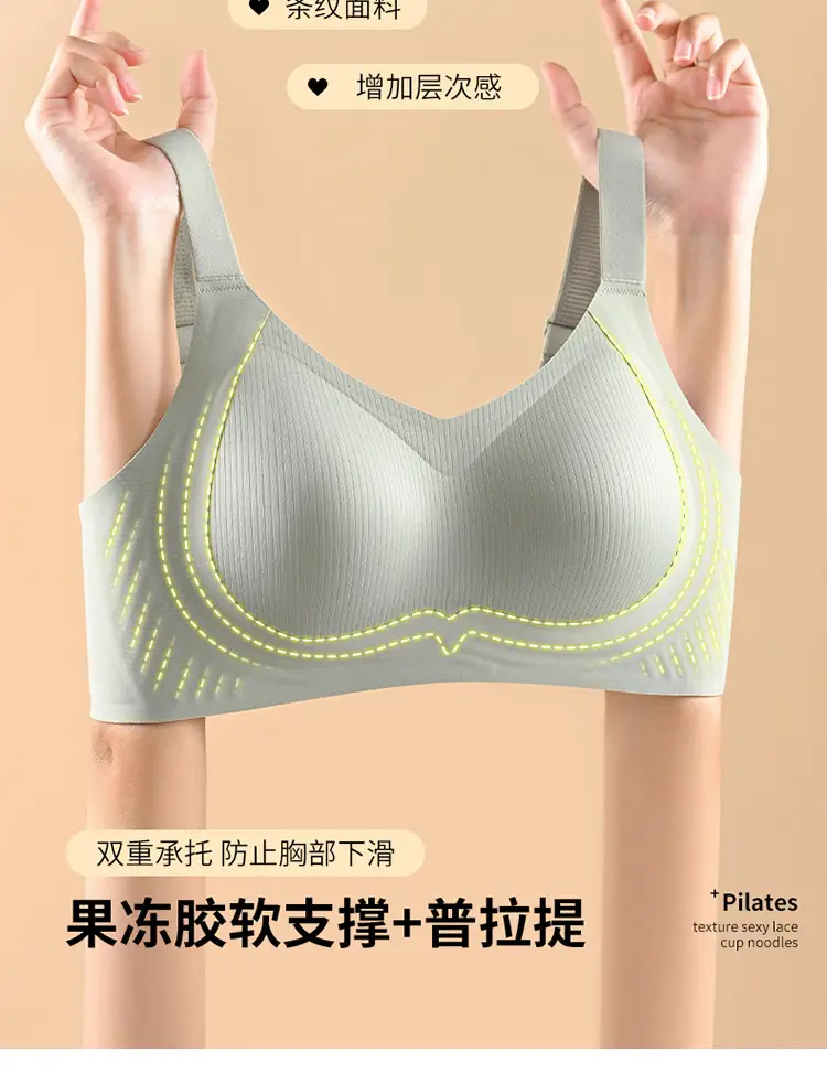 Women's Adjustable Pull-up Bra Non-Legender Summer Thin Small — feature 3