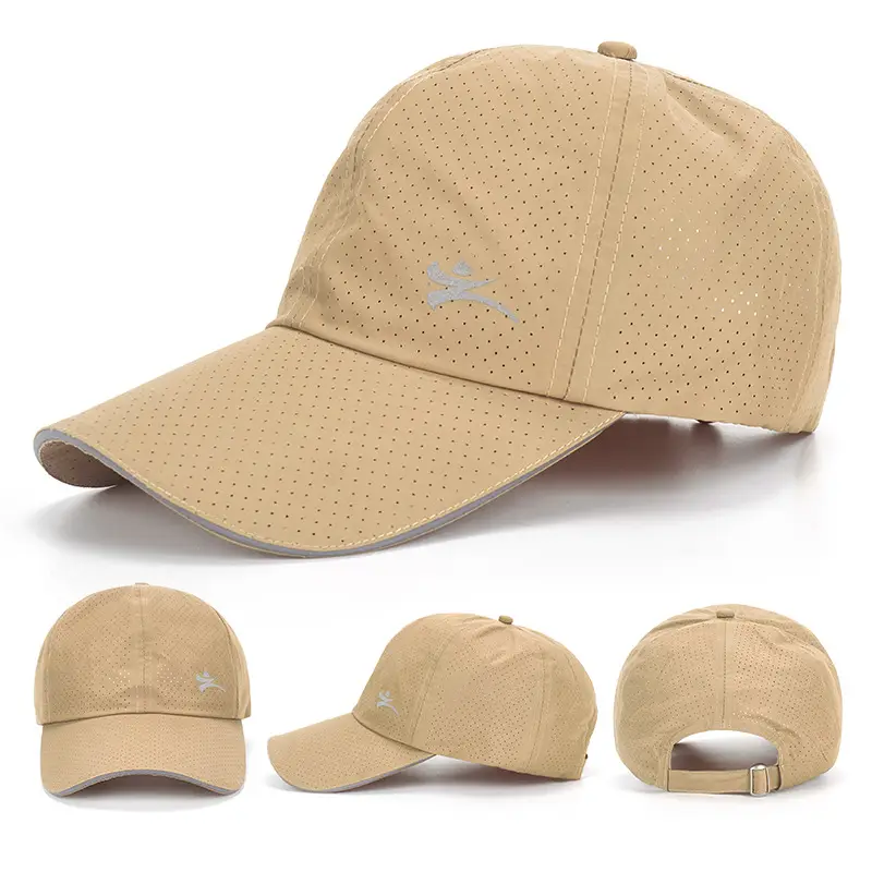 Outdoor Sun Hat Large Mesh Breathable Beige - Image 4