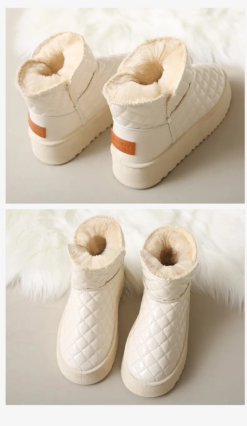 Shipping snow boots women non-slip thickened 24 new warm H increased wholesale fleece-lined winter waterproof cotton shoes — feature 27