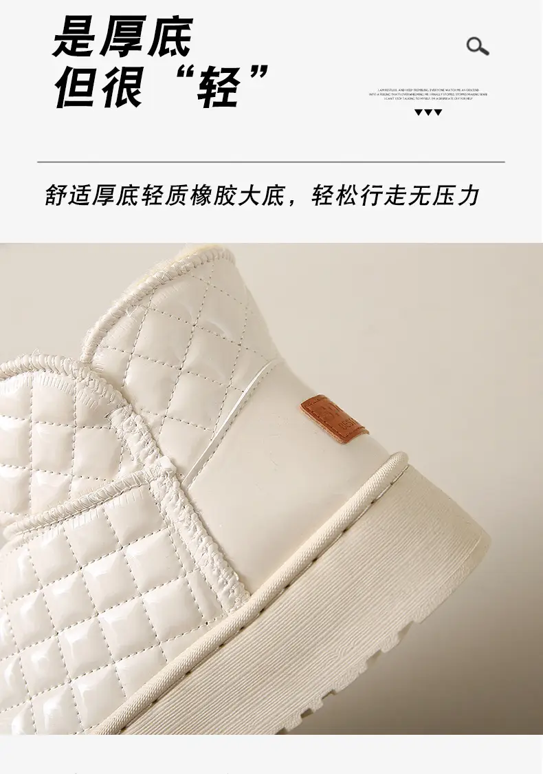 Shipping snow boots women non-slip thickened 24 new warm H increased wholesale fleece-lined winter waterproof cotton shoes — feature 9