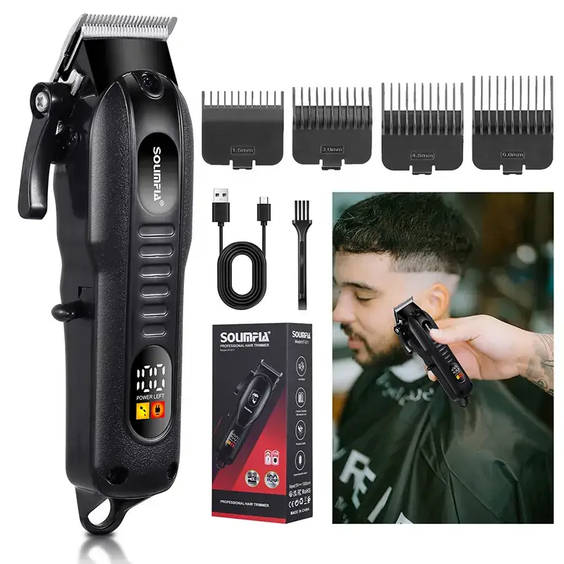 Electric Hair Clipper with 12 Blades for Men - Image 2