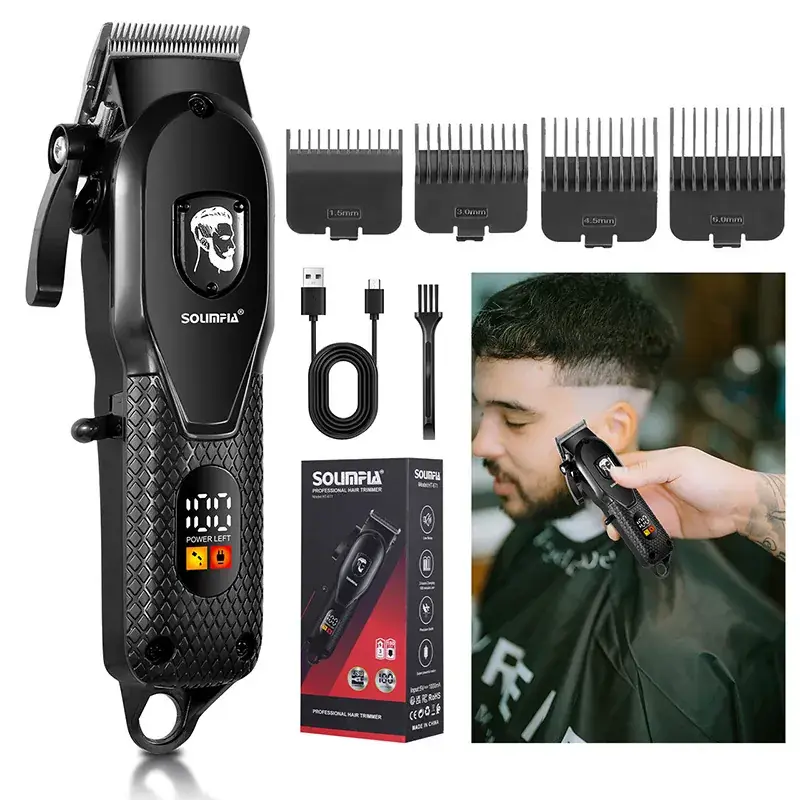 Electric Hair Clipper with 12 Blades for Men - Image 3