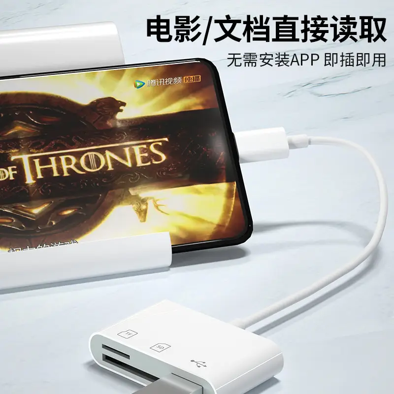 Apple 15 Huawei OTG Card Reader Type-C to SDTFUS Disk Camera Memory Card Reader - Image 3