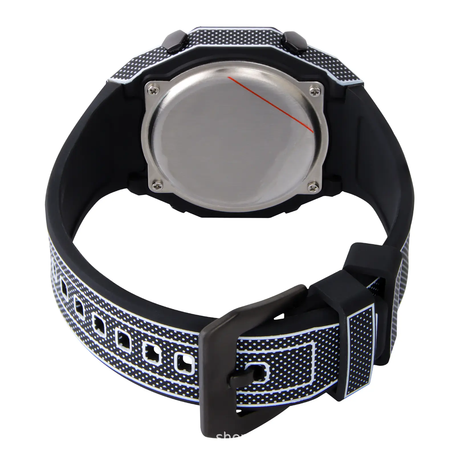 Digital Watch Black Octagonal Waterproof Sports Wear — feature 10