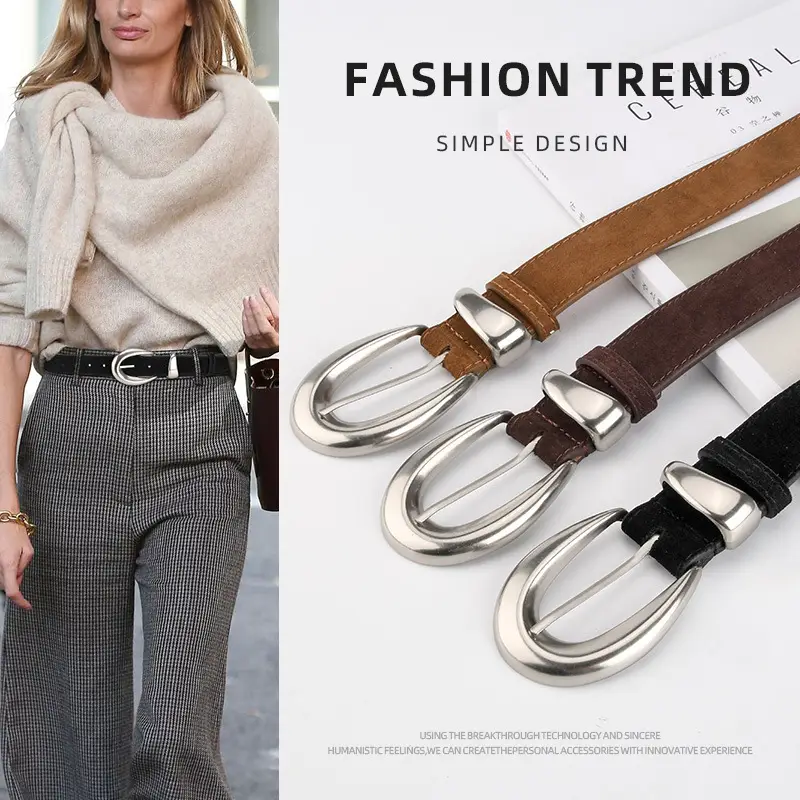 Vintage High-end Belt Women Genuine Leather Frosted Anti-velvet - Image 15