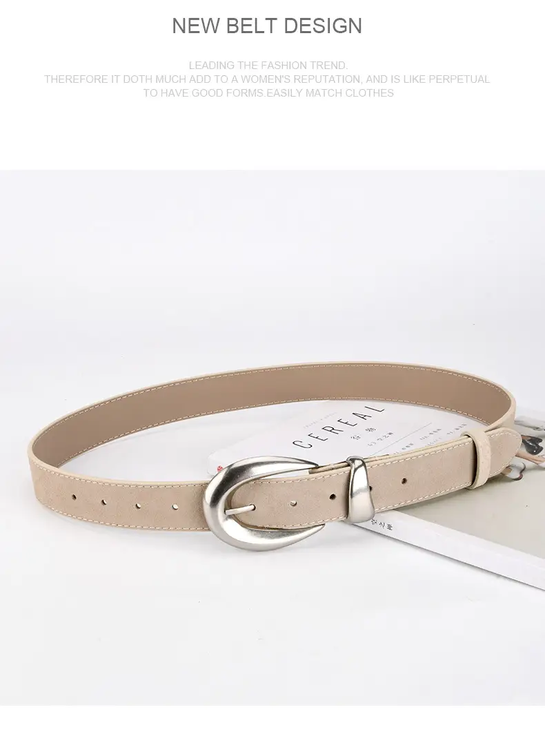 Vintage High-end Belt Women Genuine Leather Frosted Anti-velvet — feature 14