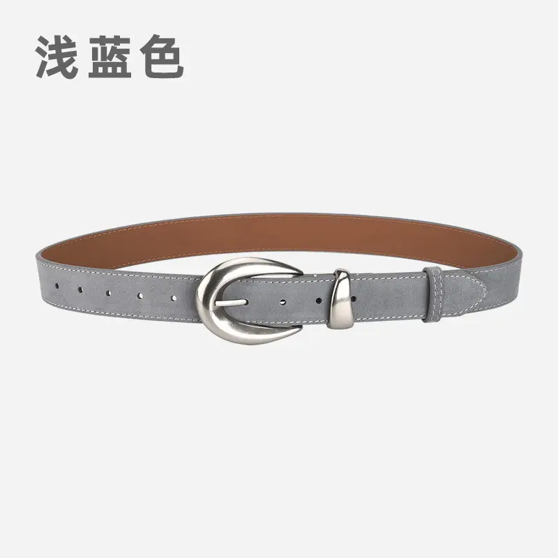 Vintage High-end Belt Women Genuine Leather Frosted Anti-velvet - Image 10