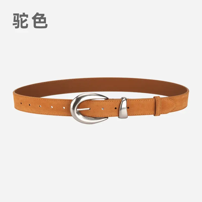 Vintage High-end Belt Women Genuine Leather Frosted Anti-velvet - Image 13