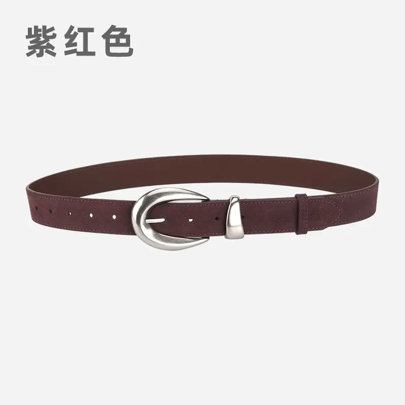 Vintage High-end Belt Women Genuine Leather Frosted Anti-velvet - Image 14