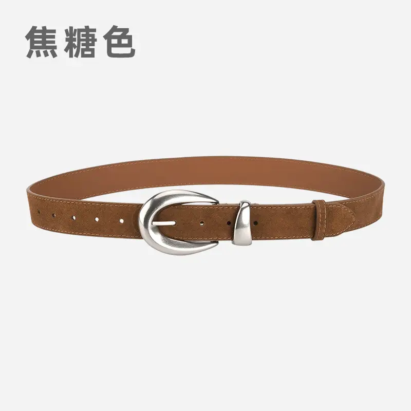 Vintage High-end Belt Women Genuine Leather Frosted Anti-velvet - Image 4