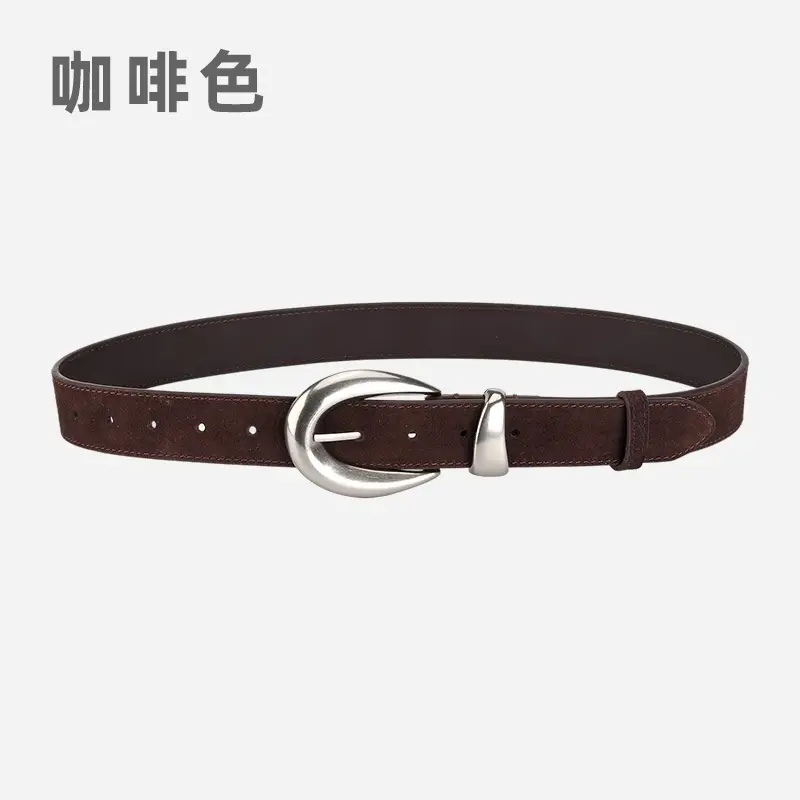 Vintage High-end Belt Women Genuine Leather Frosted Anti-velvet - Image 7