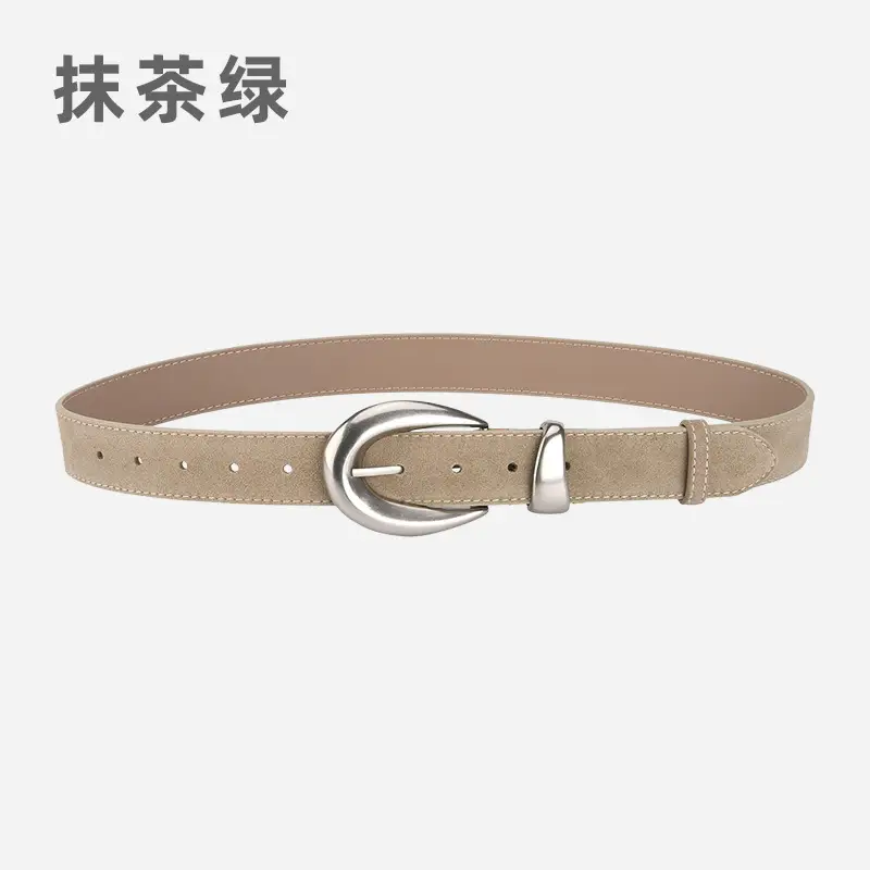 Vintage High-end Belt Women Genuine Leather Frosted Anti-velvet - Image 9