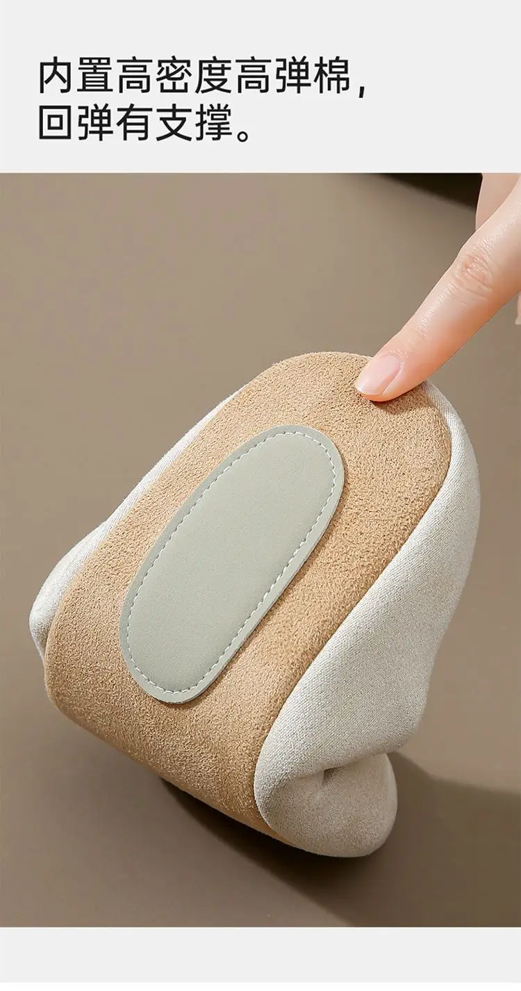 Japanese Style Mute Slippers Women's Autumn and Winter 2024 New Soft Bottom Indoor Home Non-slip Warm Bedroom Cotton Slippers for Men — feature 4
