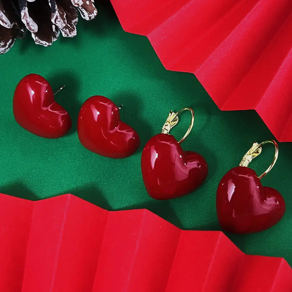New Ankora Red Heart Ear Buckle Jewelry - Image 4