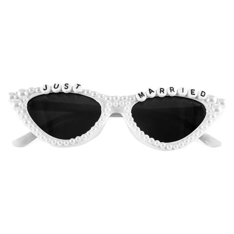 Cat's Eye Bridal Sunglasses Grey Crystal - Image 24