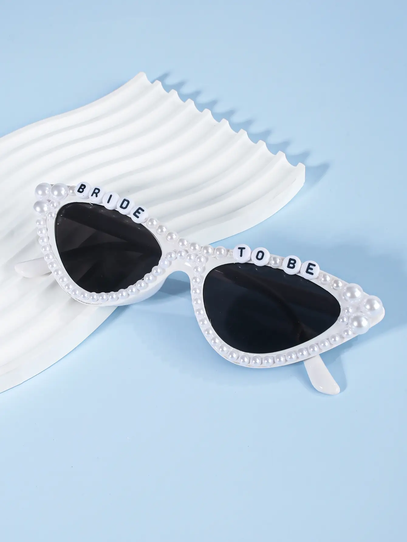 Cat's Eye Bridal Sunglasses Grey Crystal - Image 18