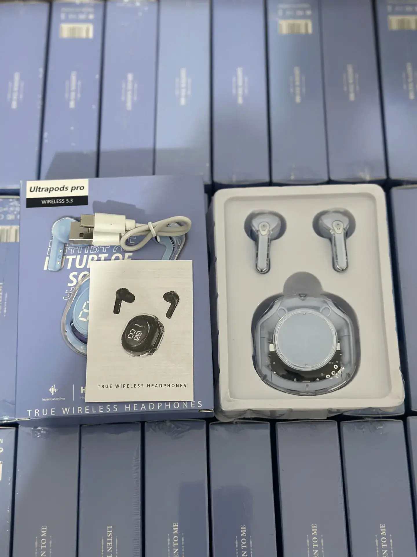 Transparent Bluetooth Headset Air31 with Crystal Display