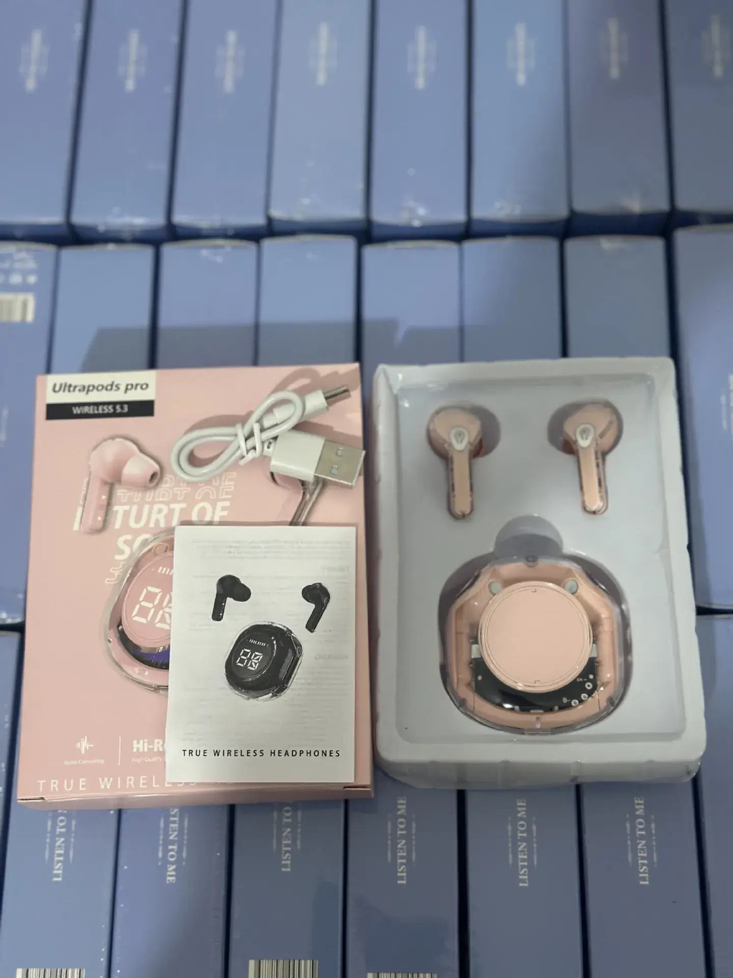 Transparent Bluetooth Headset Air31 with Crystal Display