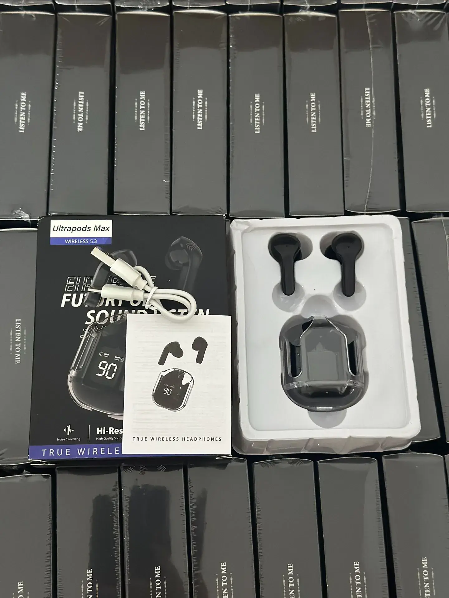 Transparent Bluetooth Headset Air31 with Crystal Display