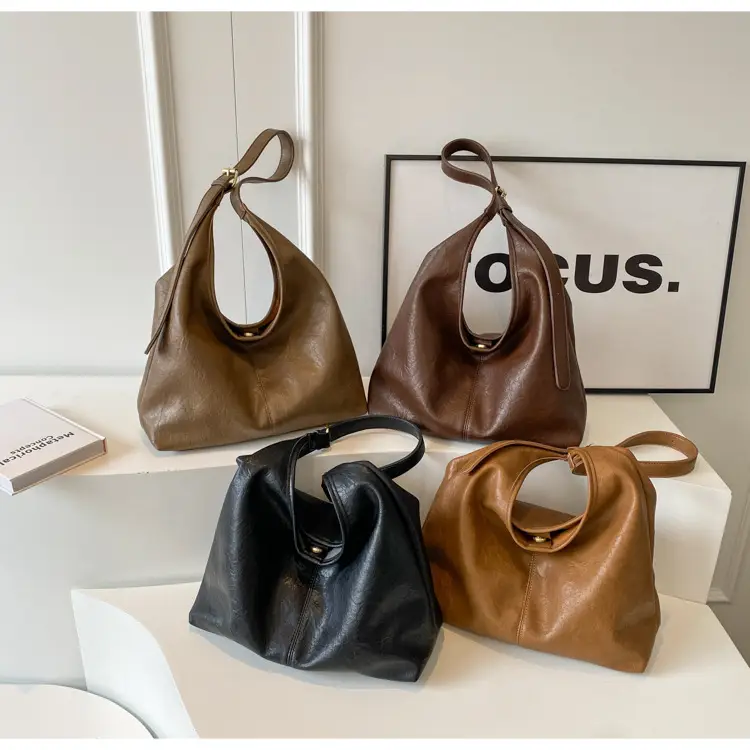 Retro Brown Leather Shoulder Bag for Women 2026 — feature 14