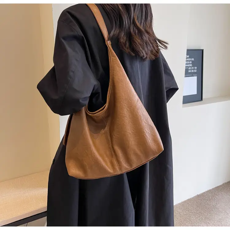 Retro Brown Leather Shoulder Bag for Women 2026 — feature 16