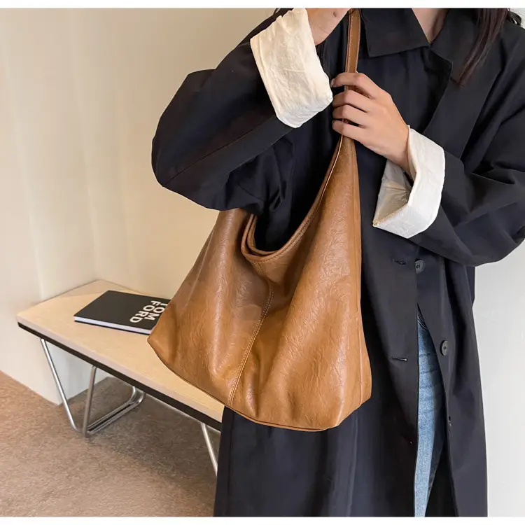 Retro Brown Leather Shoulder Bag for Women 2026 — feature 18