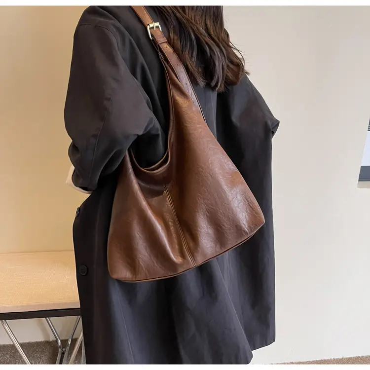 Retro Brown Leather Shoulder Bag for Women 2026 — feature 21