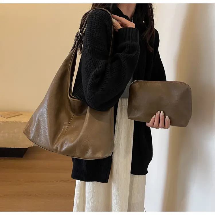 Retro Brown Leather Shoulder Bag for Women 2026 — feature 23