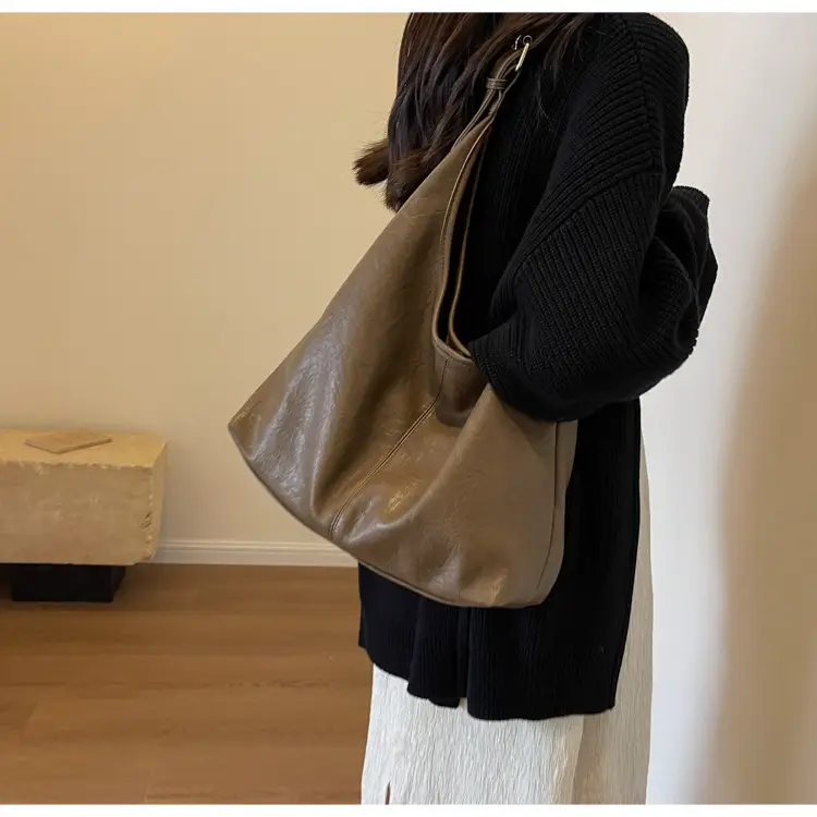 Retro Brown Leather Shoulder Bag for Women 2026 — feature 24