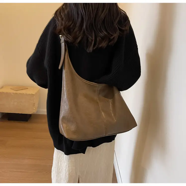 Retro Brown Leather Shoulder Bag for Women 2026 — feature 26