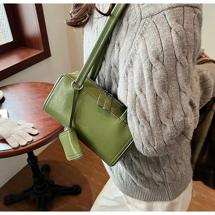 Women's Black Fringed Shoulder Bag Autumn Winter 2024 — feature 16