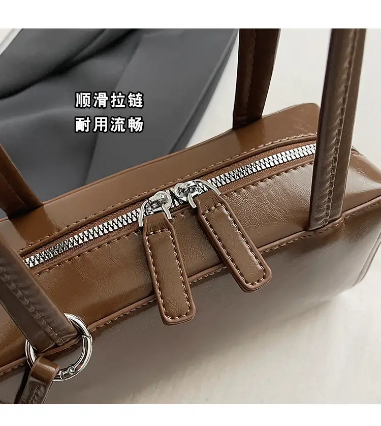 Women's Black Fringed Shoulder Bag Autumn Winter 2024 — feature 8