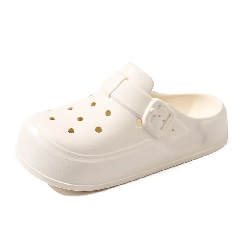 Baotou Cave Shoes Women's Summer Shoes for Stomping on Excrement Sense EVA Garden Shoes Thick Sole Height Increasing Outer Wear Beach Non-slip Breathable Slippers - Image 8