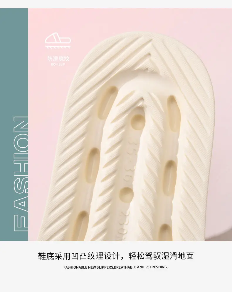 Baotou Cave Shoes Women's Summer Shoes for Stomping on Excrement Sense EVA Garden Shoes Thick Sole Height Increasing Outer Wear Beach Non-slip Breathable Slippers — feature 10