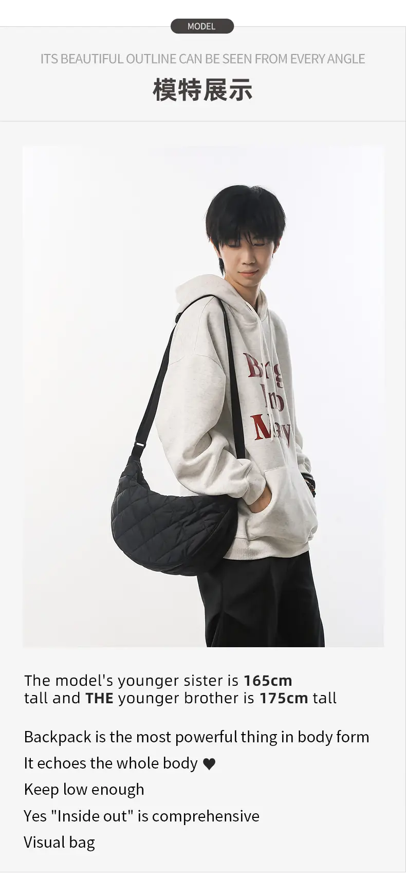 Crossbody Bag Rhombus Dumpling Pattern 2024 Cotton — feature 10