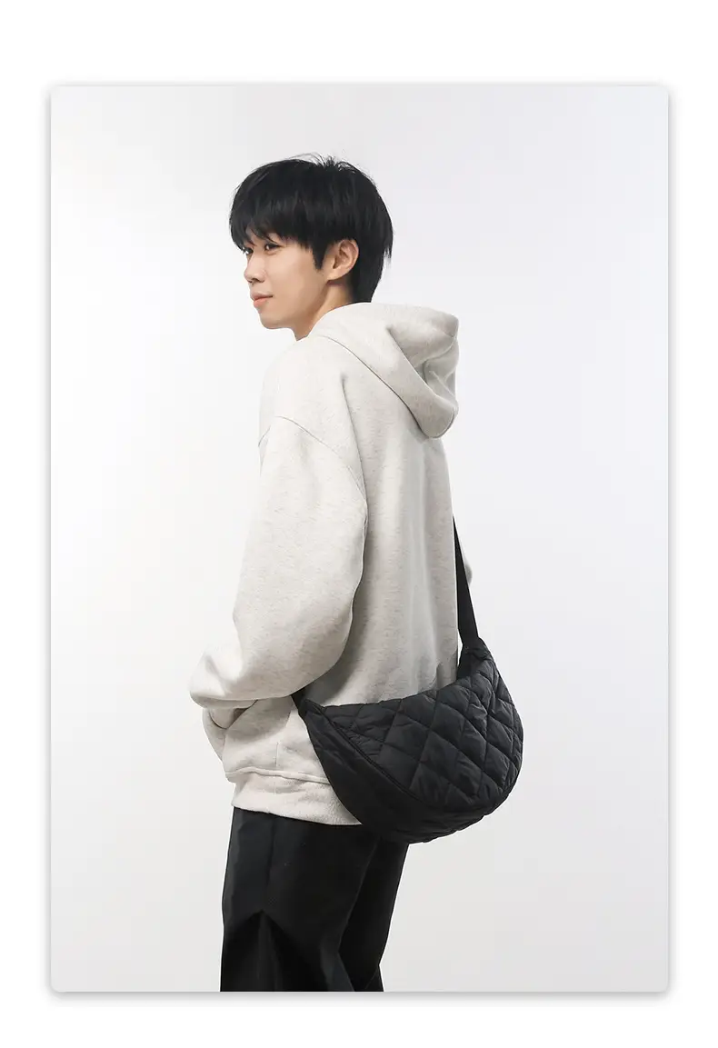Crossbody Bag Rhombus Dumpling Pattern 2024 Cotton — feature 11
