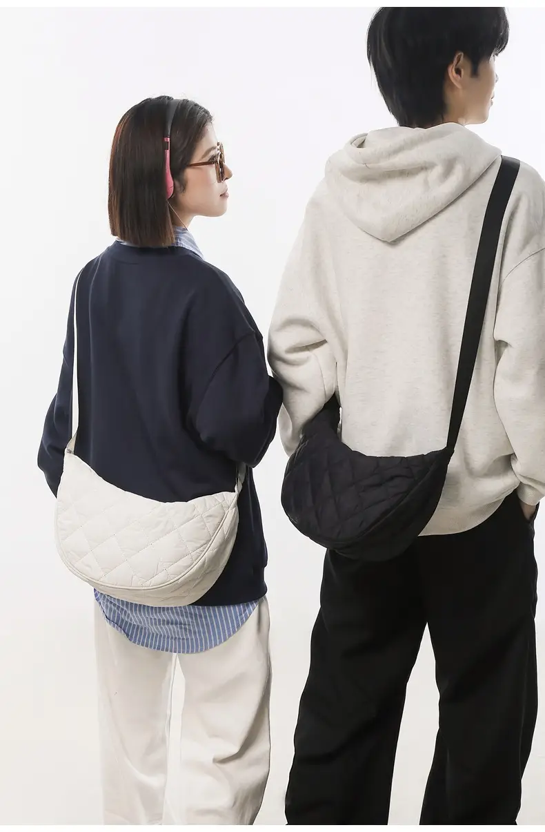 Crossbody Bag Rhombus Dumpling Pattern 2024 Cotton — feature 15