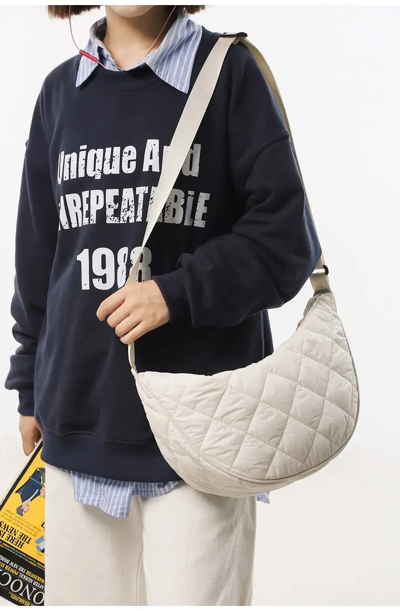 Crossbody Bag Rhombus Dumpling Pattern 2024 Cotton — feature 16