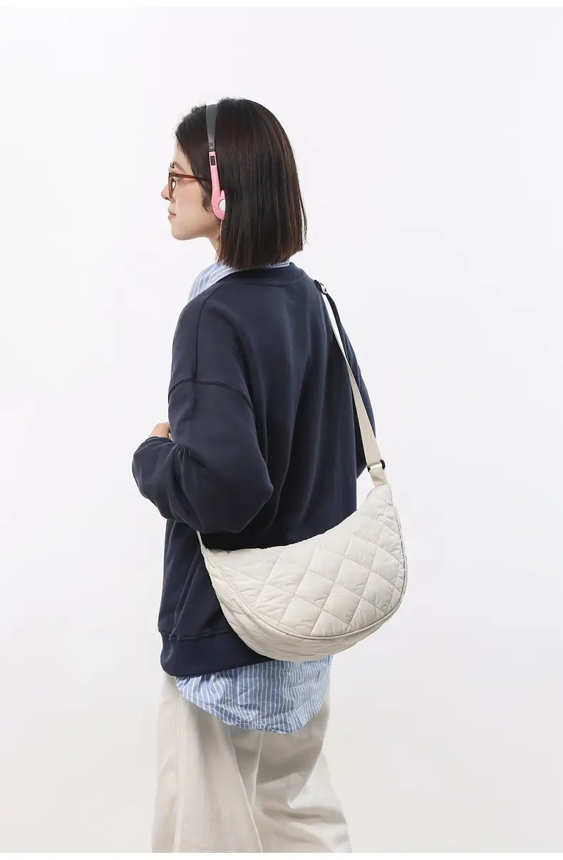 Crossbody Bag Rhombus Dumpling Pattern 2024 Cotton — feature 19