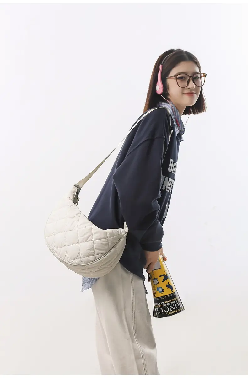 Crossbody Bag Rhombus Dumpling Pattern 2024 Cotton — feature 20
